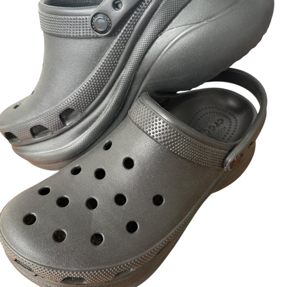 Black Platform "Bae" Crocs - Women